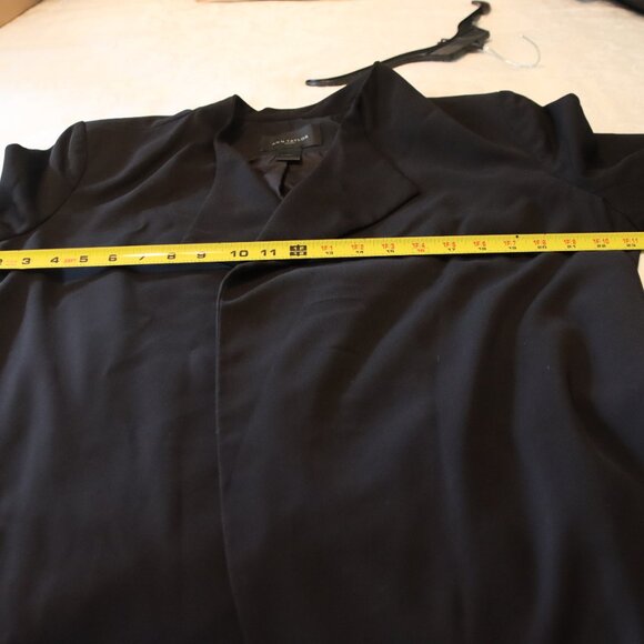 Ann Taylor Factory Lined Open Front Cinched Elastic Back Belt Tie Blazer XL - Picture 9 of 16